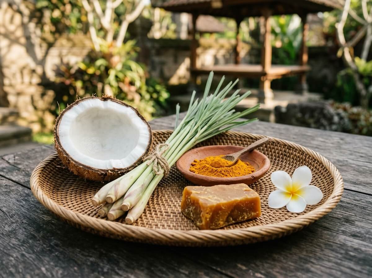 Balinese botanical ingredients for natural body care
