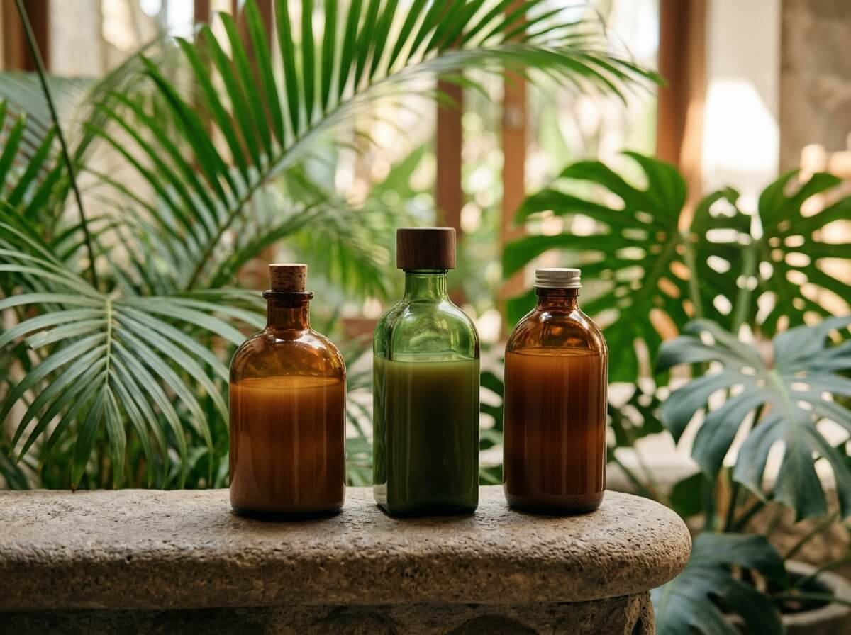 natural shampoo bottles for different hair types