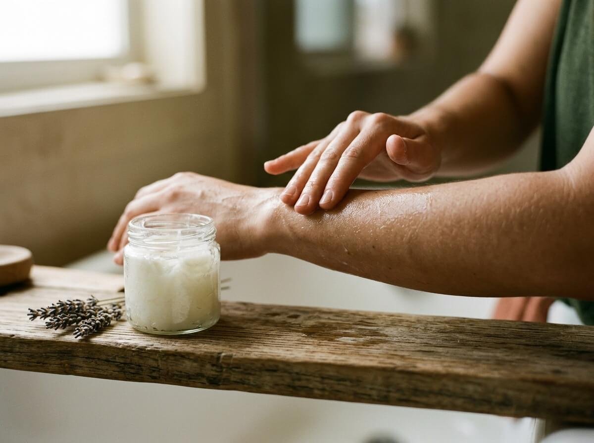 how to apply coconut oil to skin