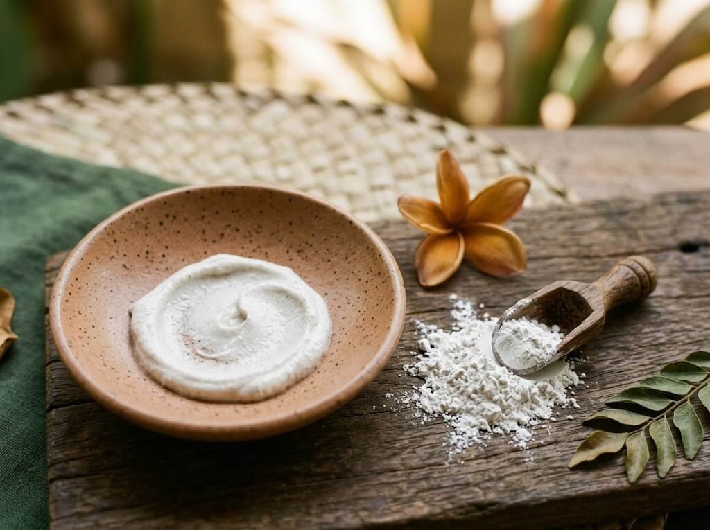 natural mineral sunscreen cream with zinc oxide powder