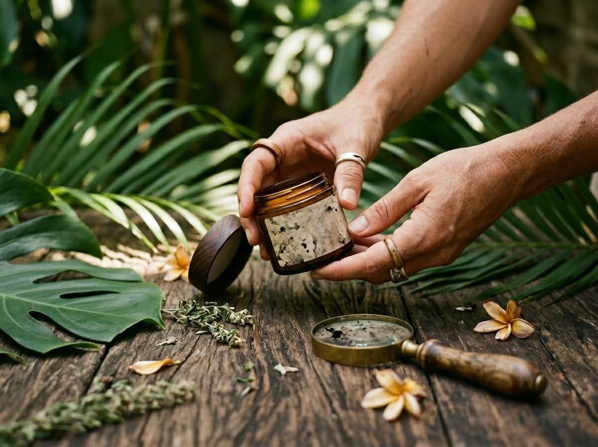 reading a natural sunscreen ingredient label