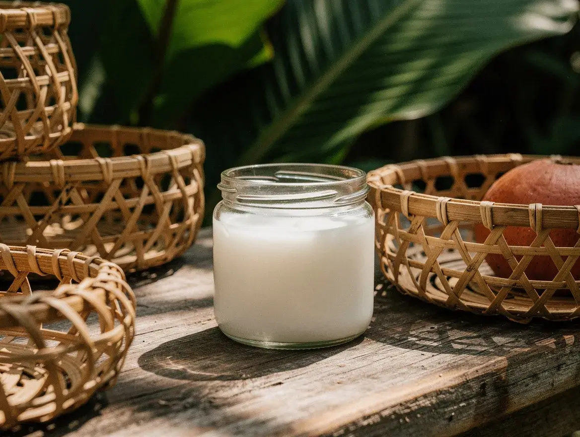 Natural deodorant in a warm tropical Balinese climate