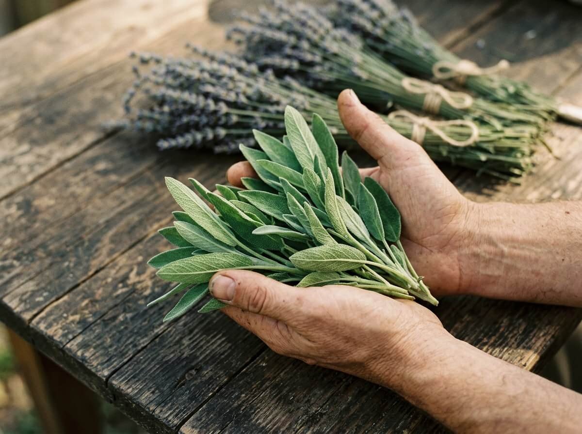 sage and lavender botanical ingredients for aluminum free deodorant