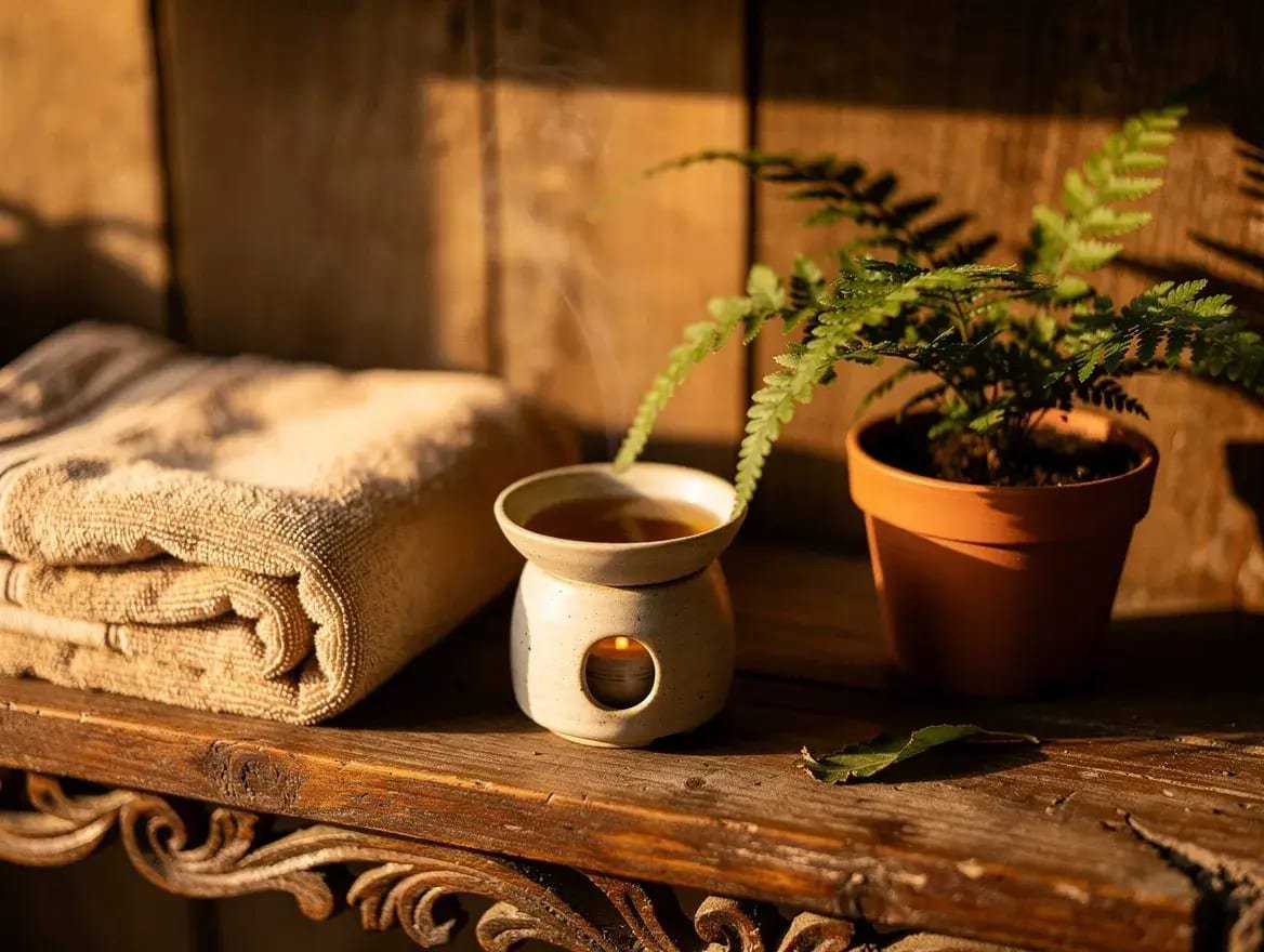 evening aromatherapy ritual for reducing anxiety and stress