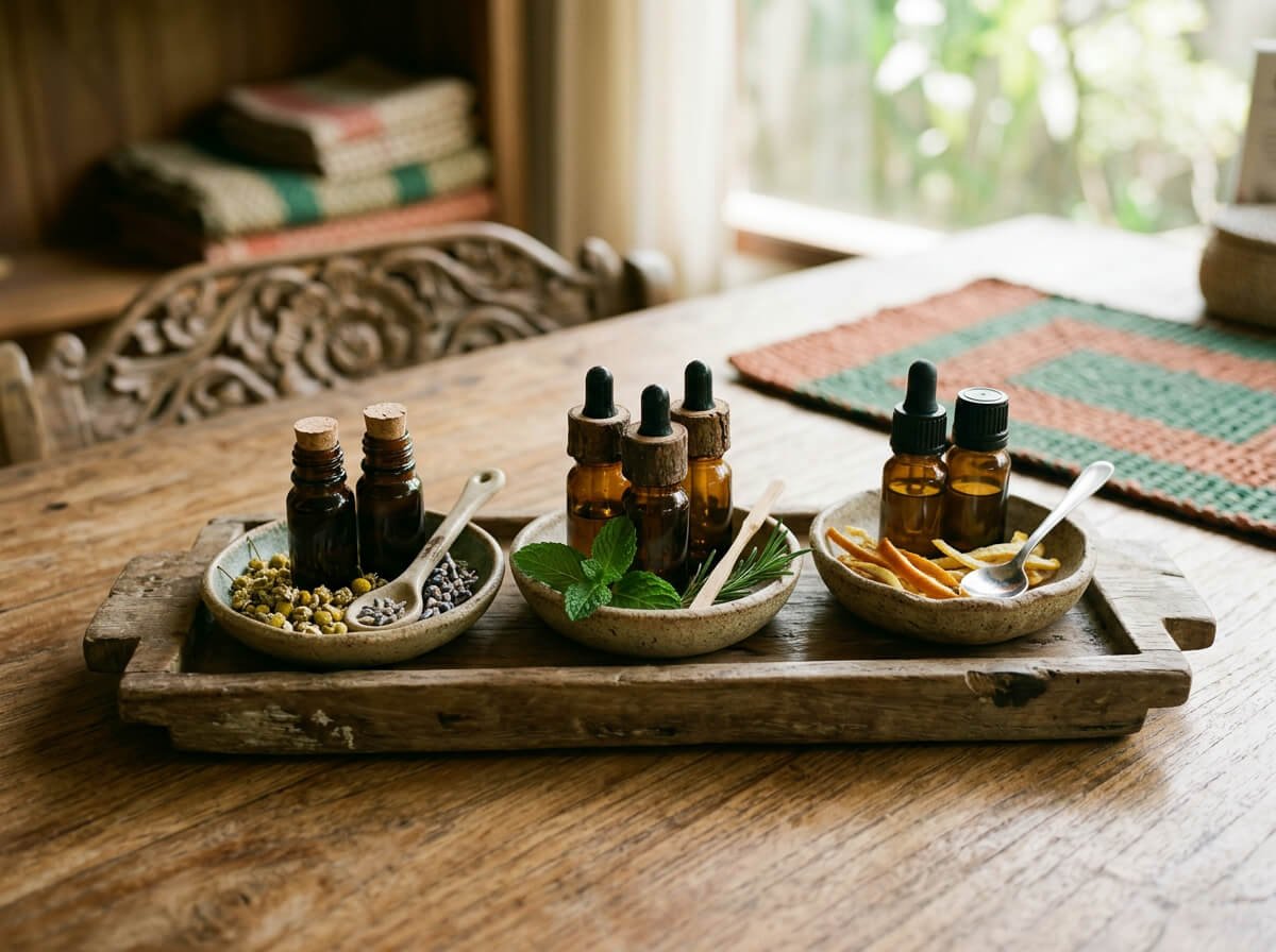 essential oil blends grouped for diffuser by mood