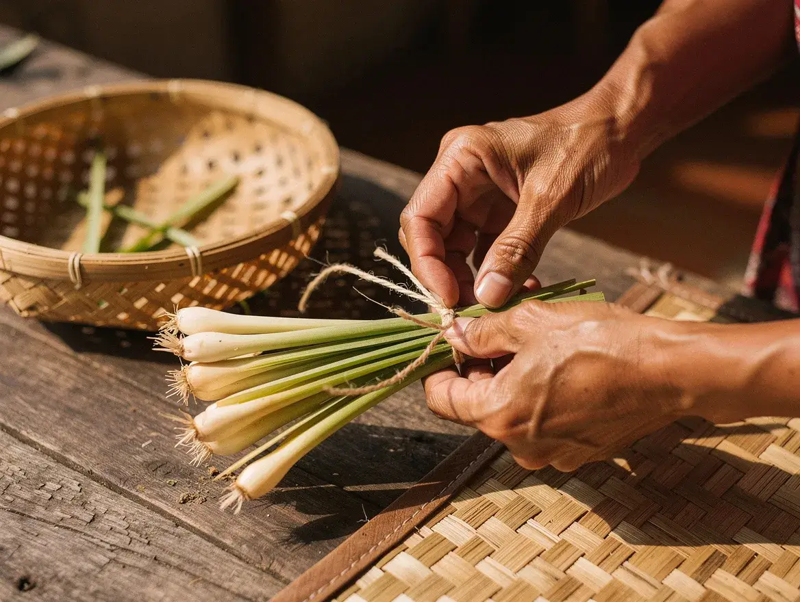 Balinese tradition for repelling insects in tropical climate