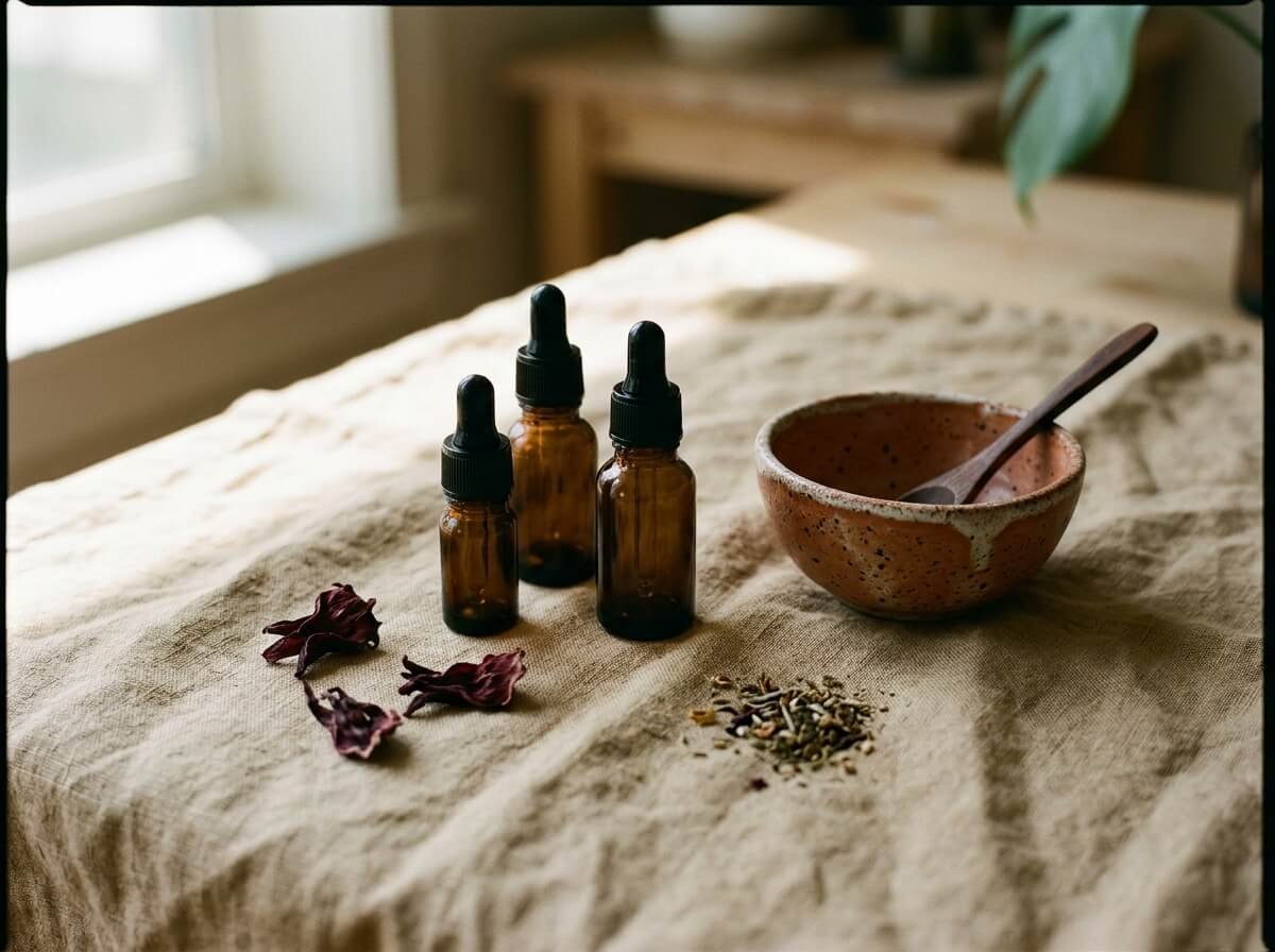 building a custom hair oil blend by hair type