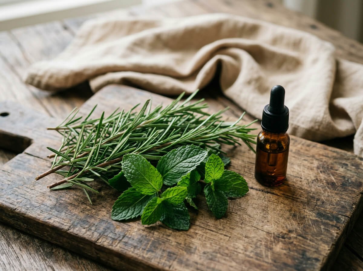 rosemary and peppermint essential oils for hair