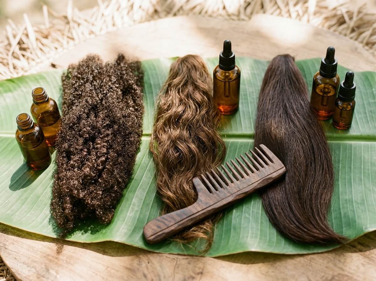 natural hair oils suited for different hair types