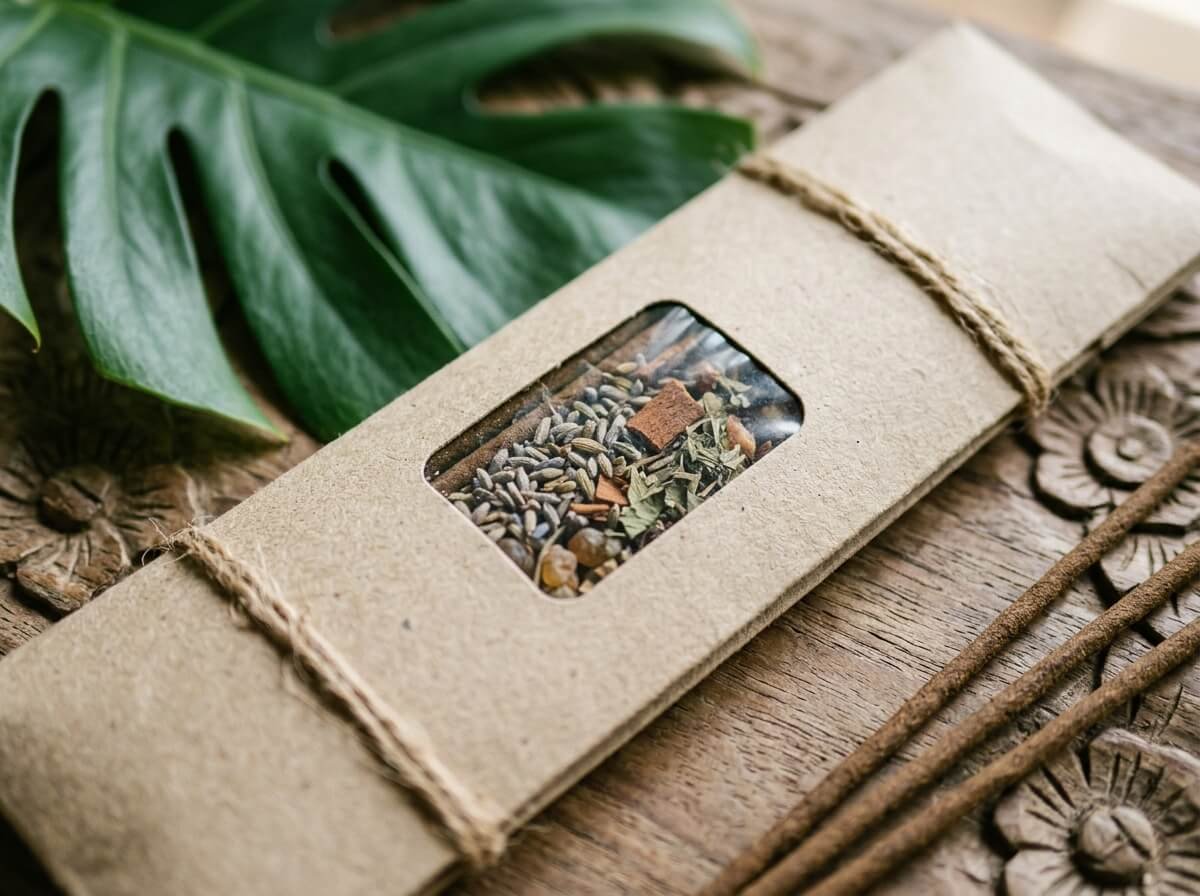 eco-friendly natural incense packaging sustainable