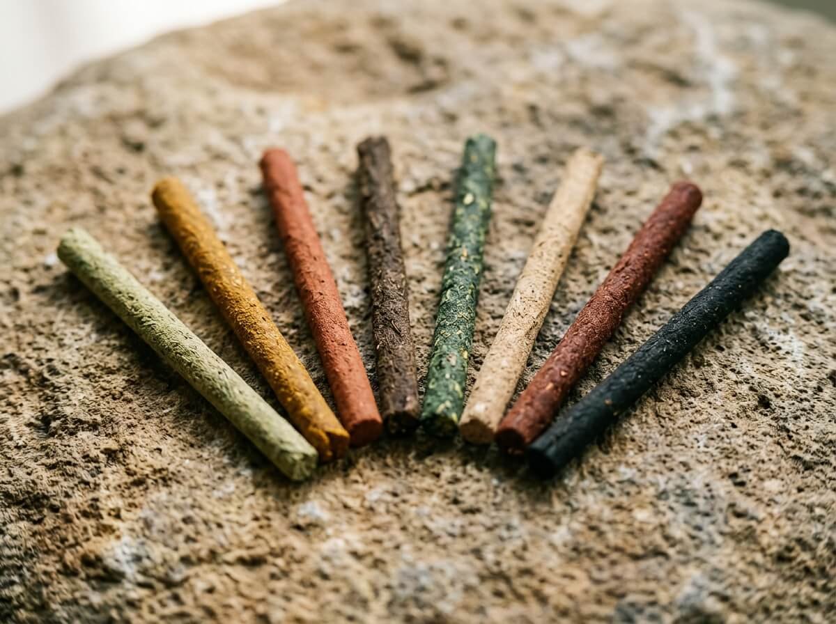 varieties of natural incense sticks botanical blends