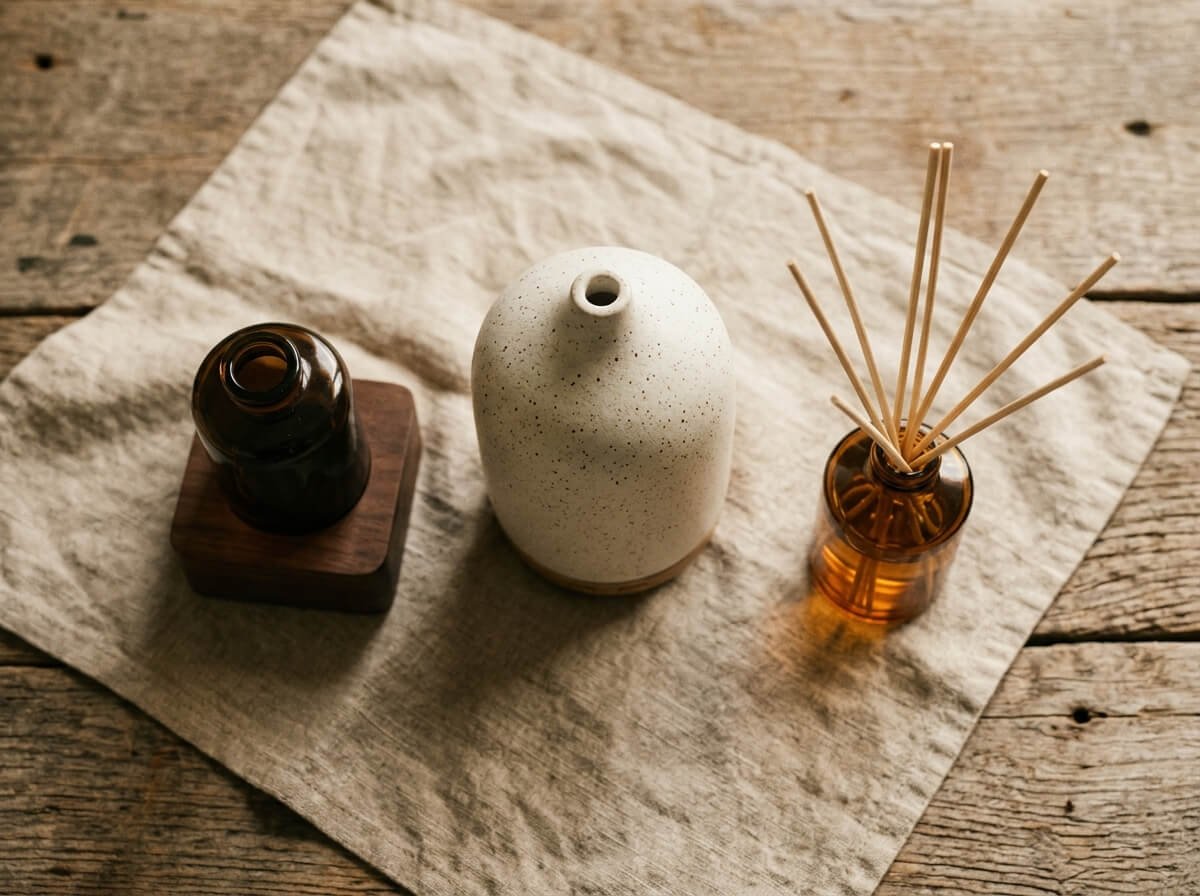 Different types of essential oil diffuser humidifiers compared side by side