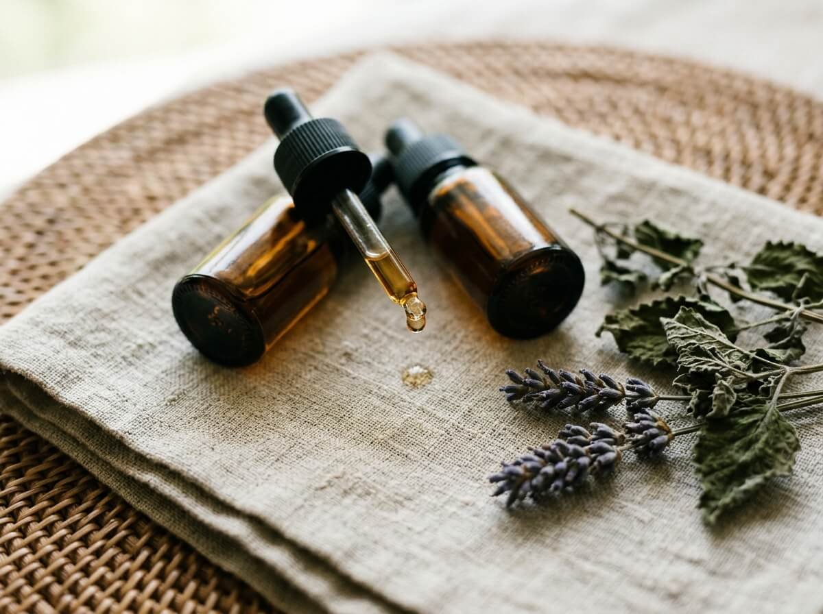 essential oil drops and dilution for diffuser blends