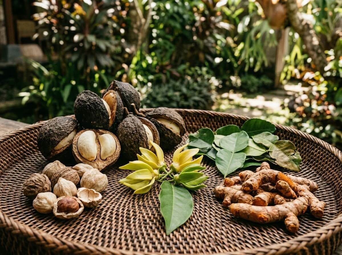 Balinese botanical raw materials for essential oils