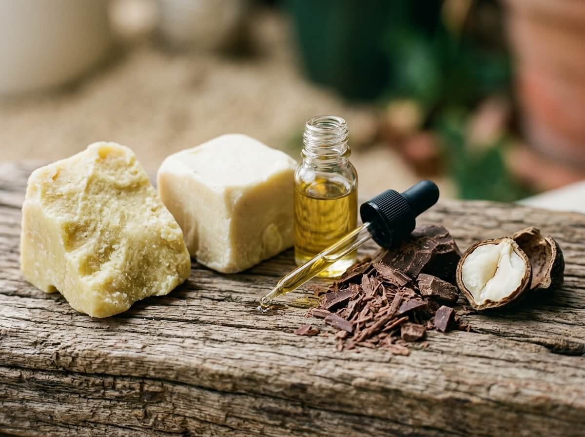 raw plant butters used in natural body butter formulations