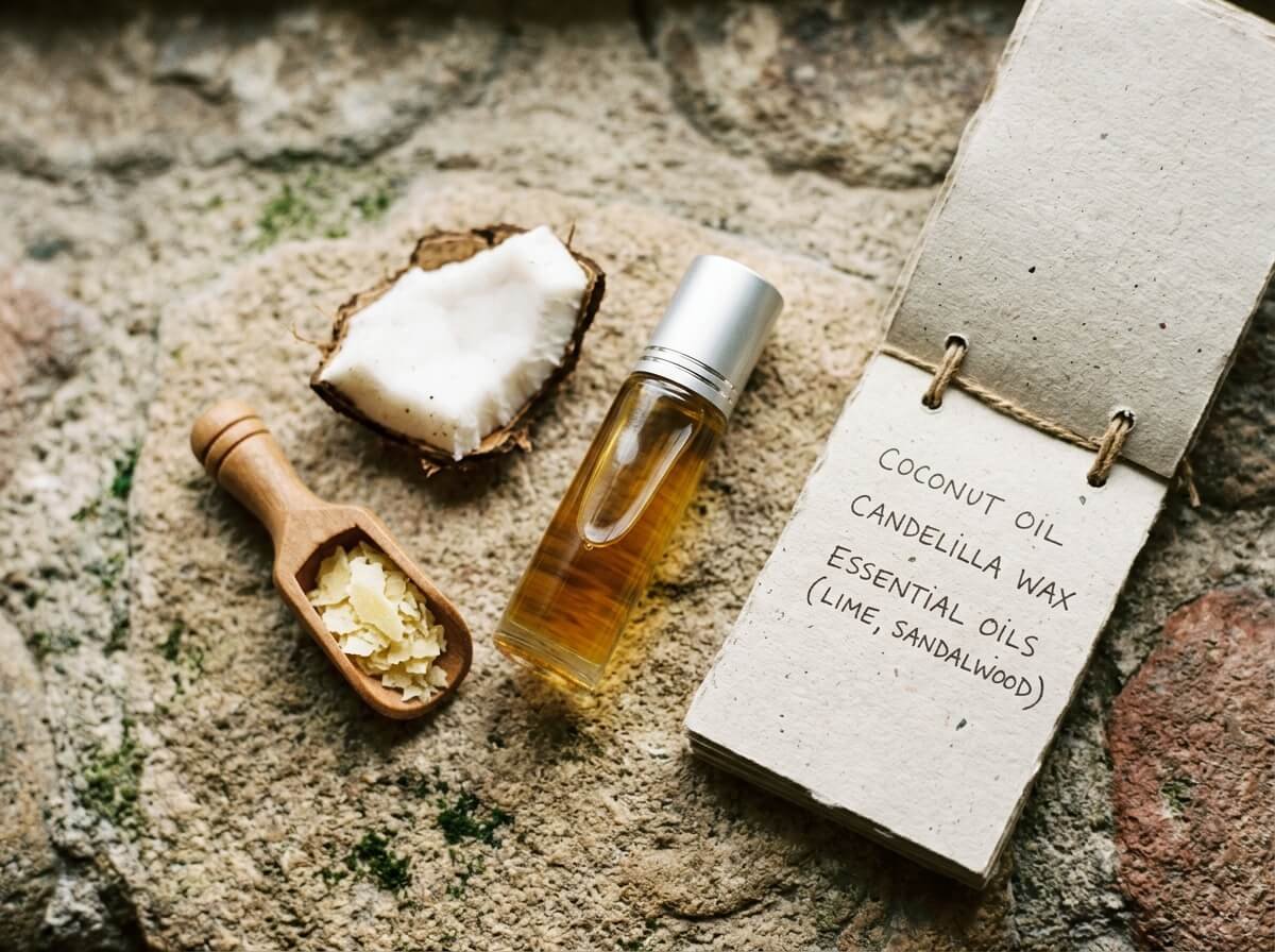 best aluminum free deodorant glass roll-on bottle on linen