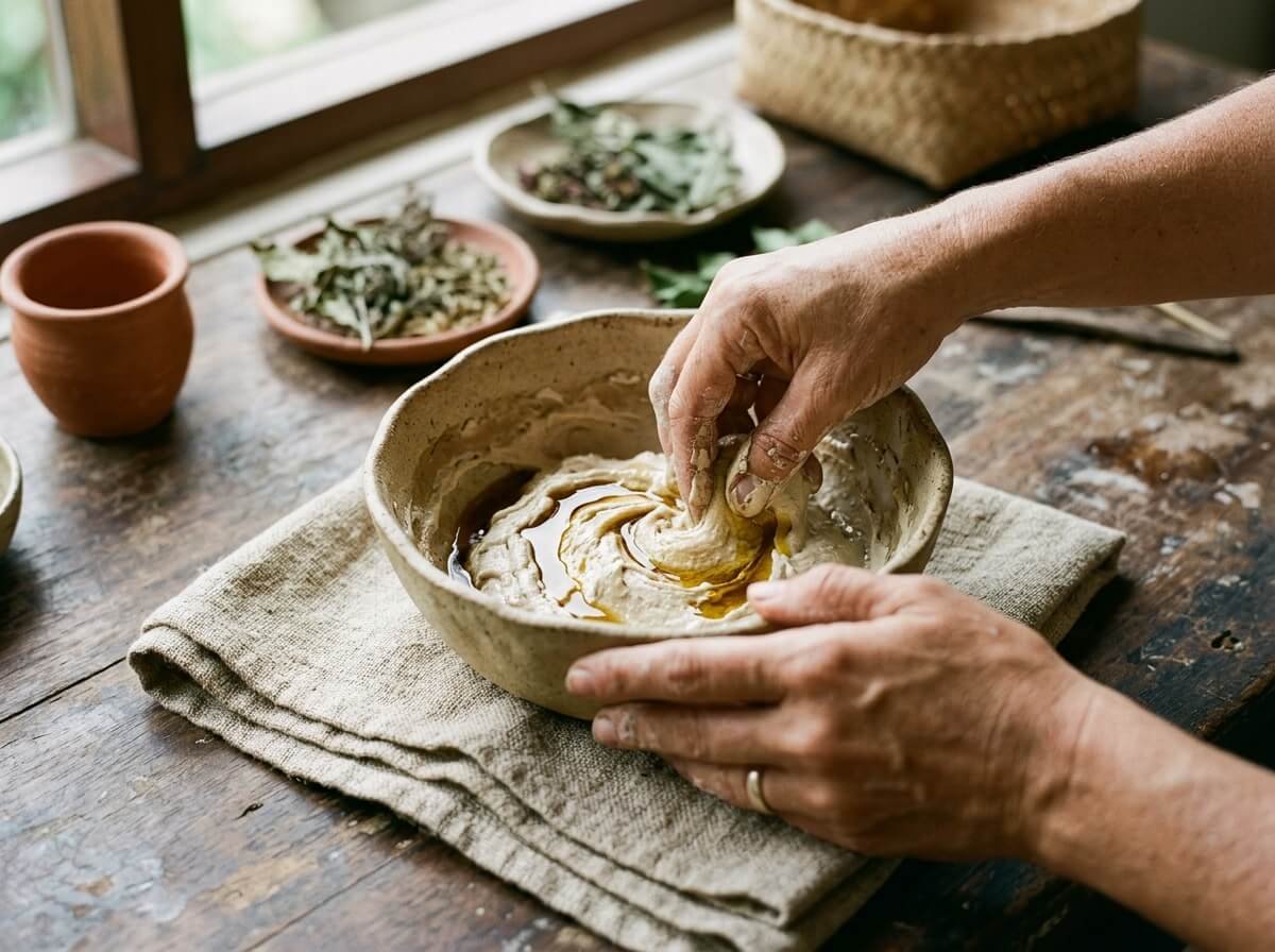 mixing a boreh-style clay body paste at home