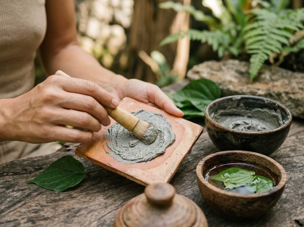 how to use a clay mask the Balinese way