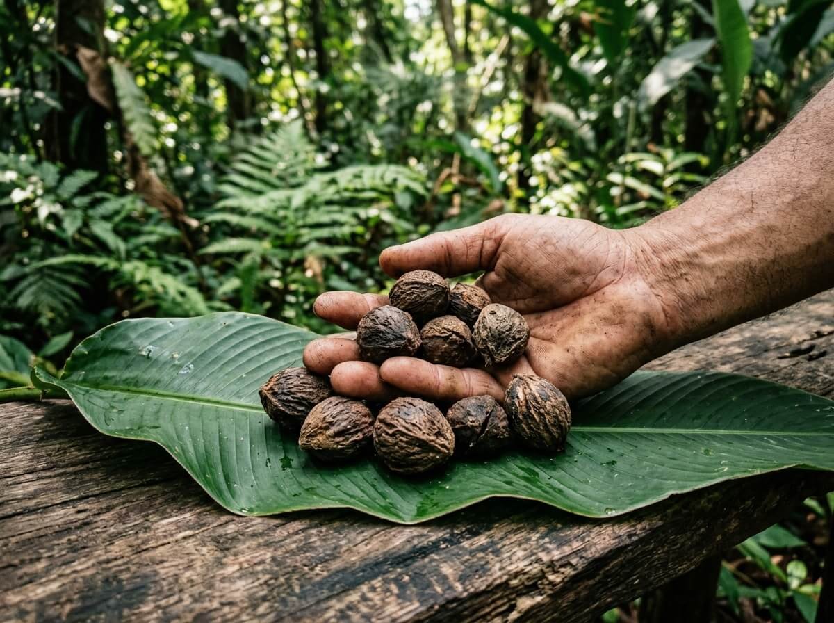 wild-harvested illipe butter nuts from Kalimantan