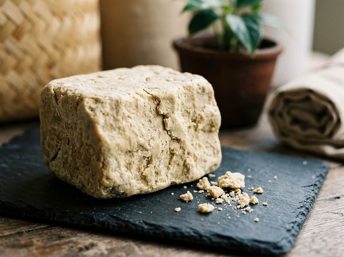 raw unrefined shea butter block