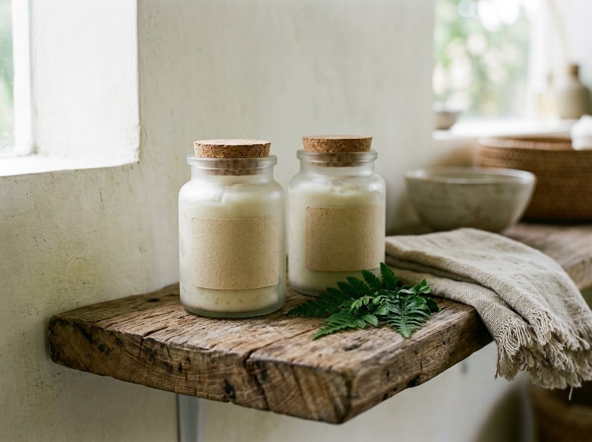 choosing between two natural botanical butters at home