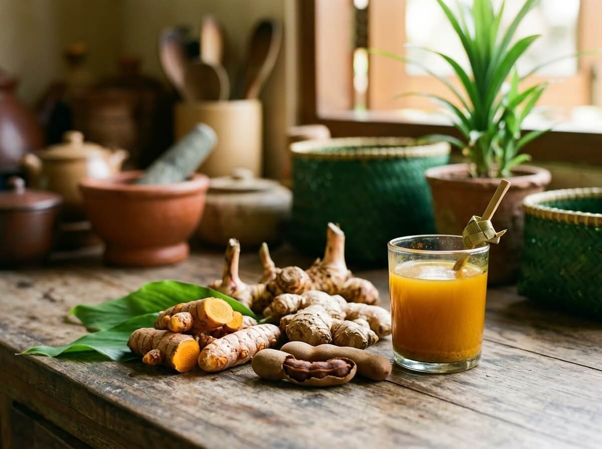 jamu, the Indonesian kitchen apothecary of turmeric and ginger