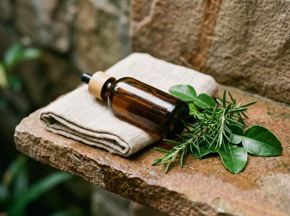 kukui oil and coconut oil arranged for a daily skincare ritual