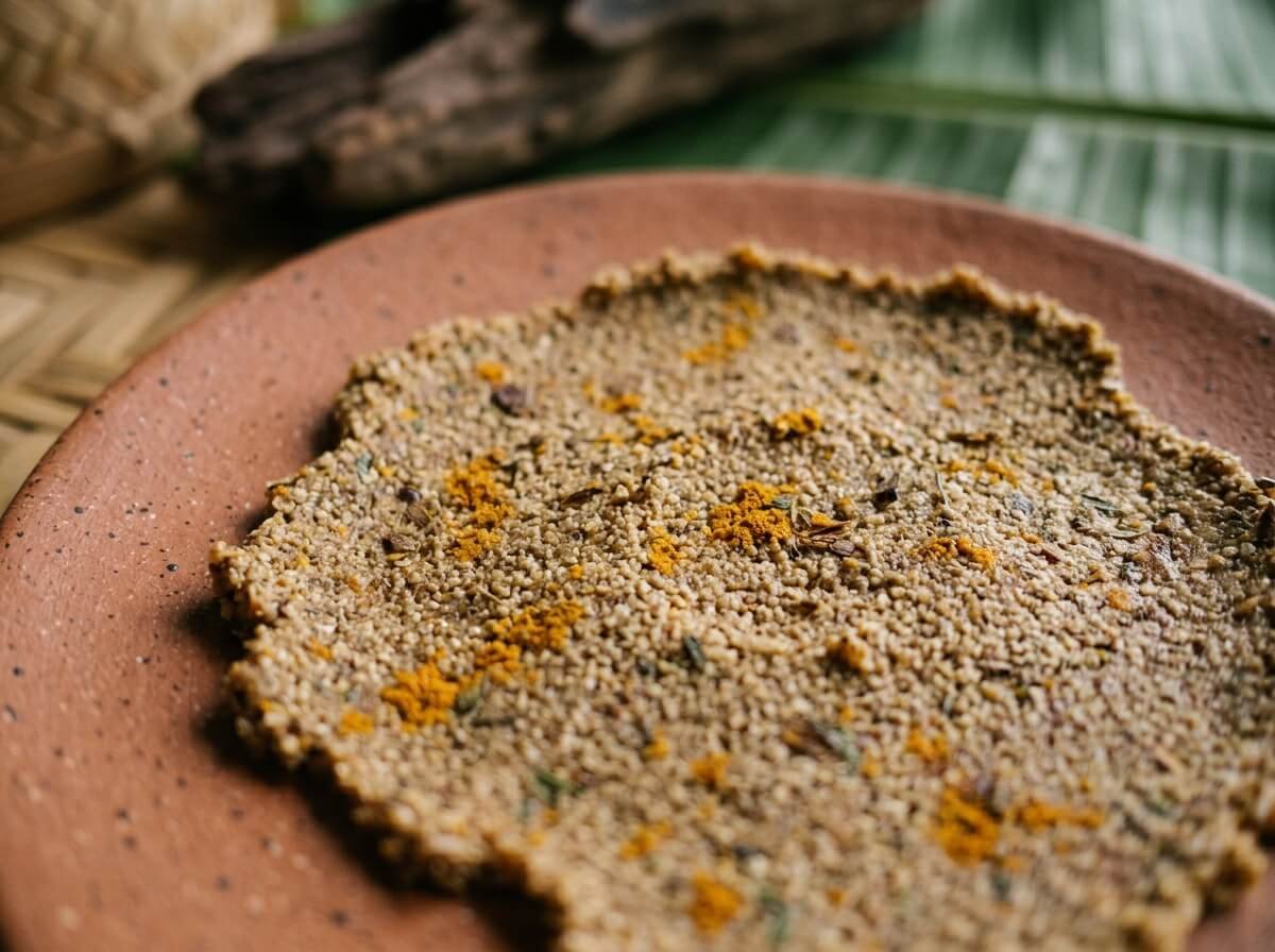 close-up texture of a natural body scrub showing exfoliating particles