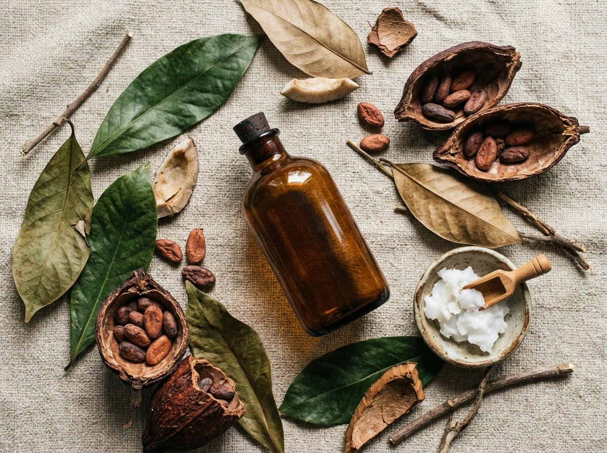 reading a natural shampoo label for gentle ingredients