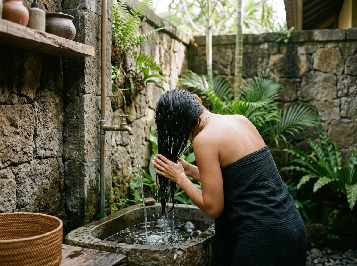 switching to natural shampoo as a calm hair ritual