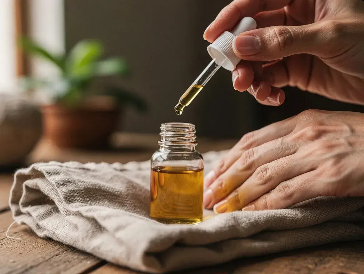 diluting essential oils safely in a carrier oil