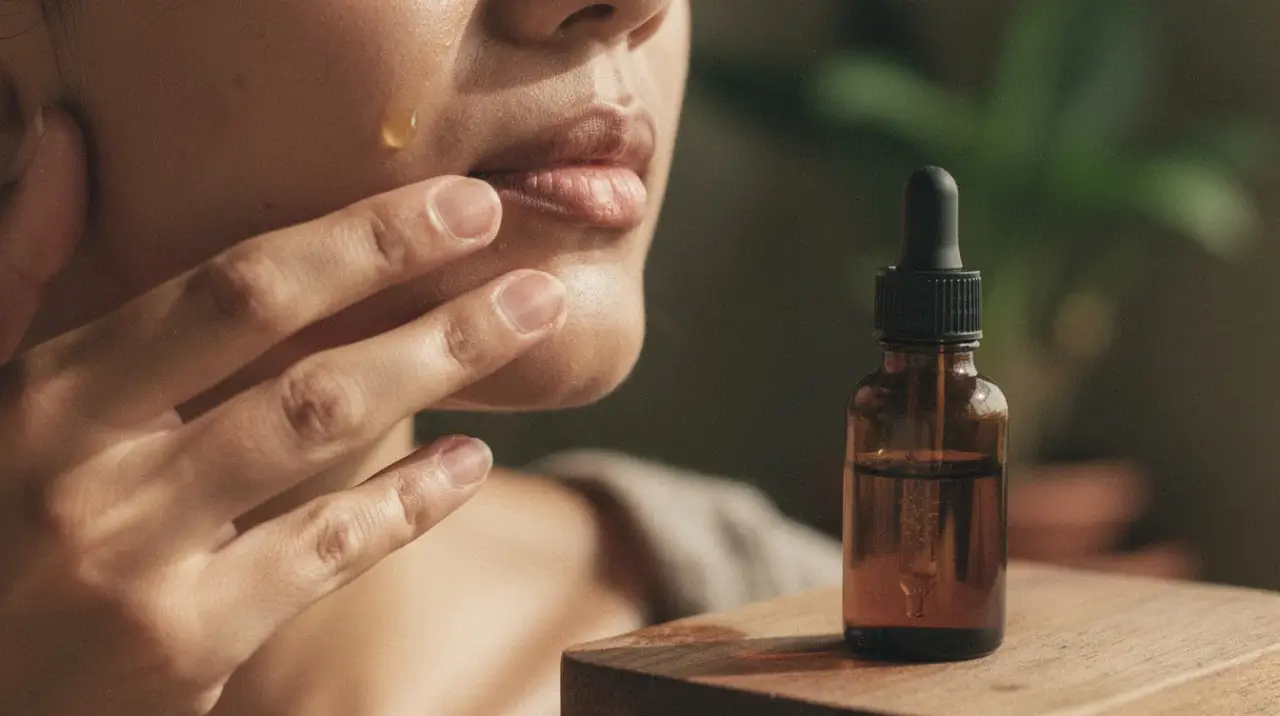 facial massage with face oil Balinese ritual technique