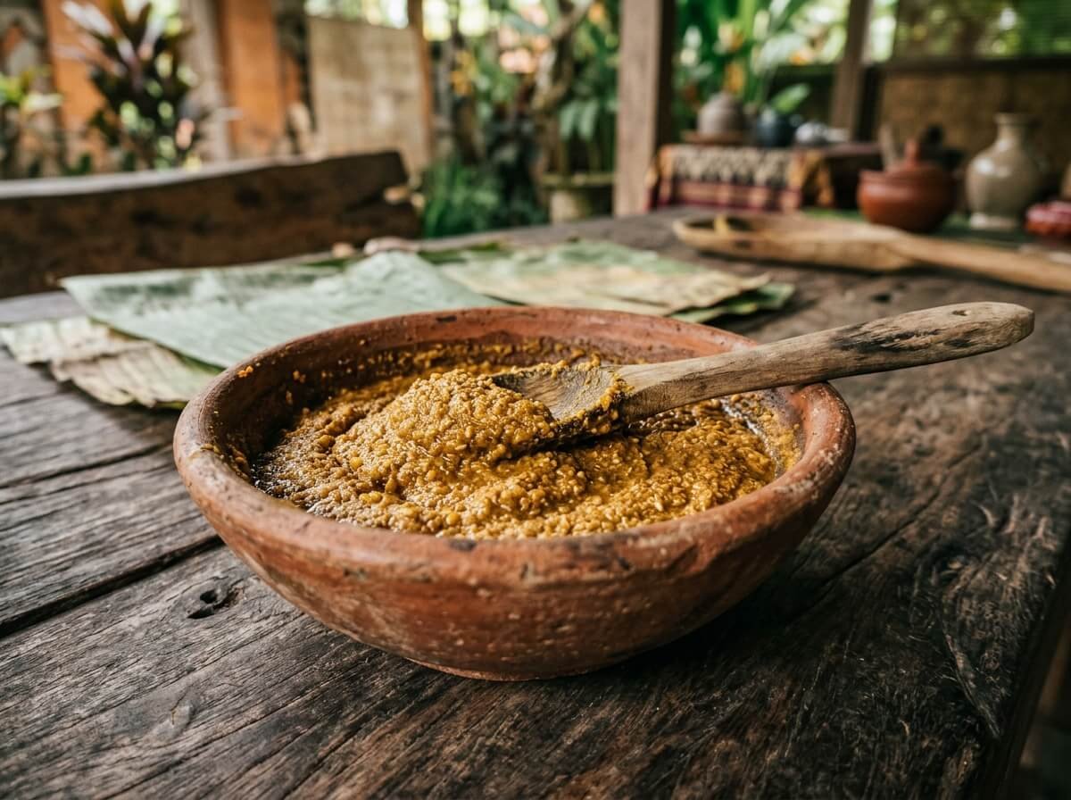 Balinese boreh warming herbal paste for aching muscles