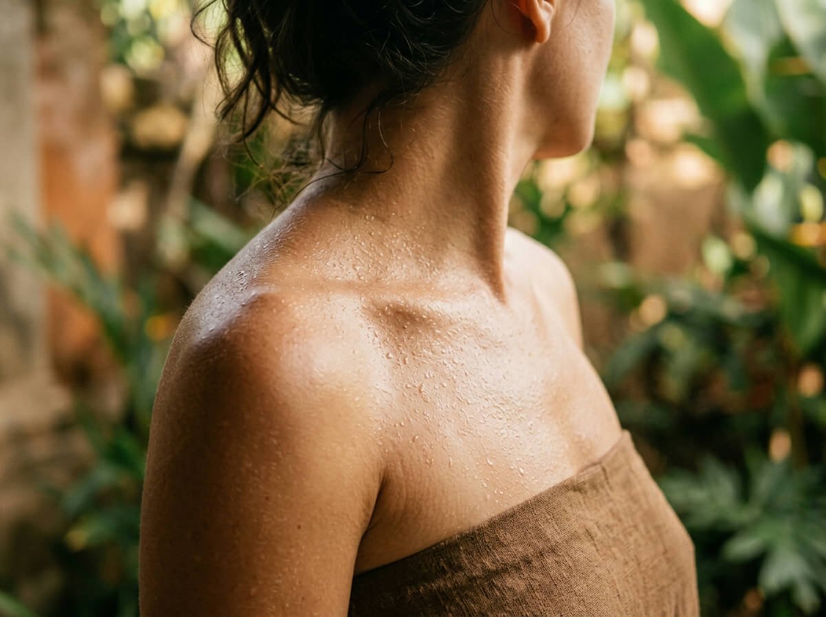 Using a natural body mist as a daily ritual