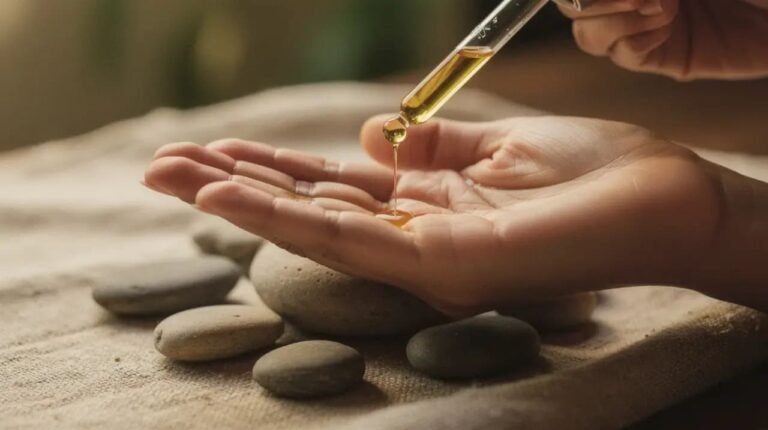 oil cleansing method with a botanical face oil