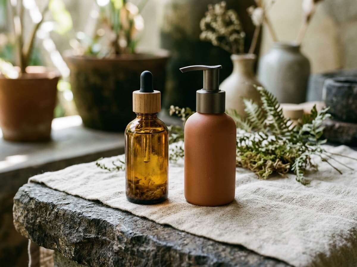 first cleanse oil and second cleanse face wash side by side