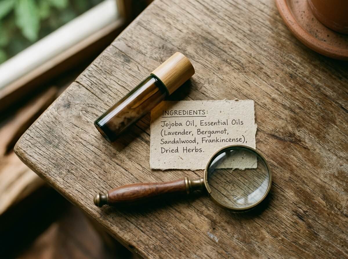 how to read an essential oil roller label