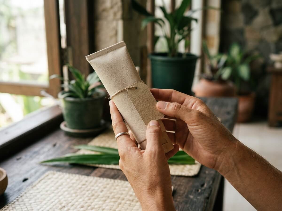 Reading a natural sunscreen ingredient label