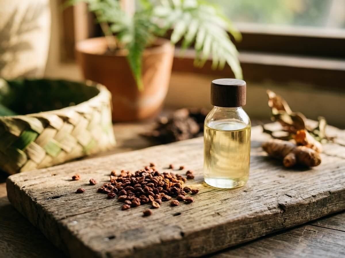 Coconut oil and raspberry seeds, plant oils often mistaken for sunscreen