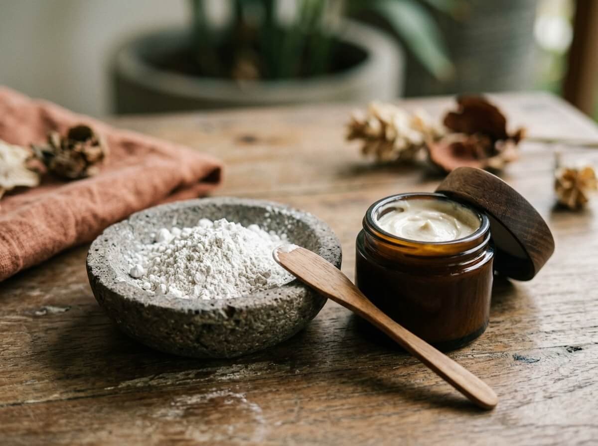 Zinc oxide mineral powder, a physical UV-blocking sunscreen ingredient
