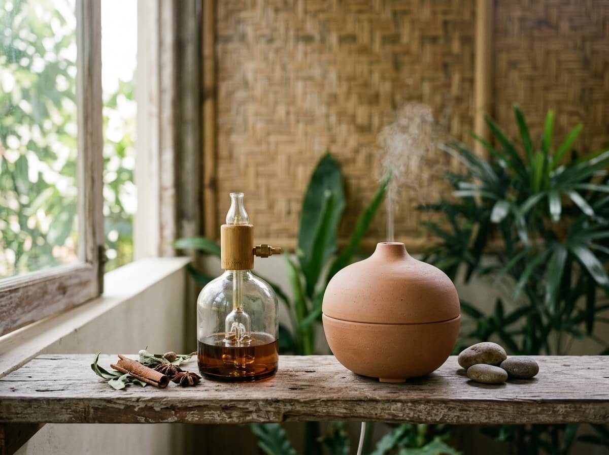 comparing a nebulizing diffuser to an ultrasonic water diffuser