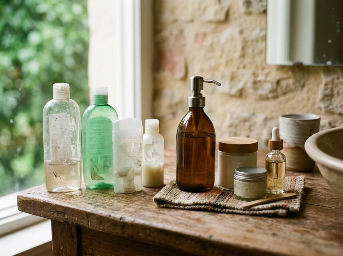 daily use bathroom products audit before switching to refill