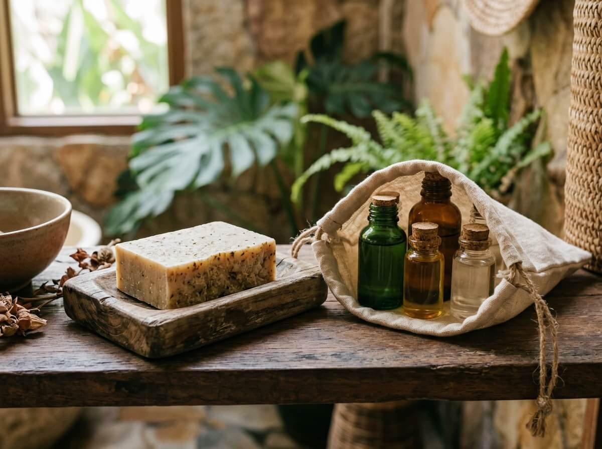 plastic free bathroom frequently asked questions bar soap and travel bottles