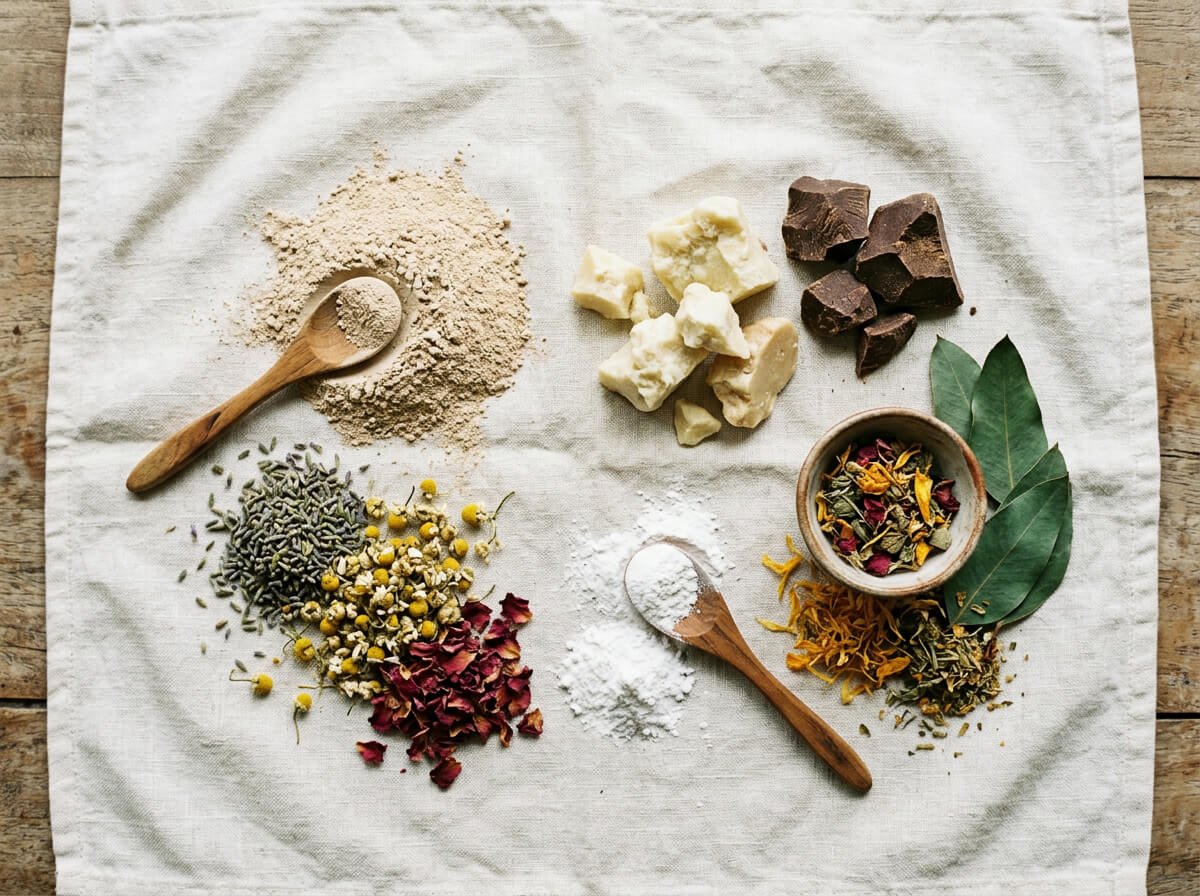 natural deodorant for sensitive skin ingredients: kaolin clay and shea butter